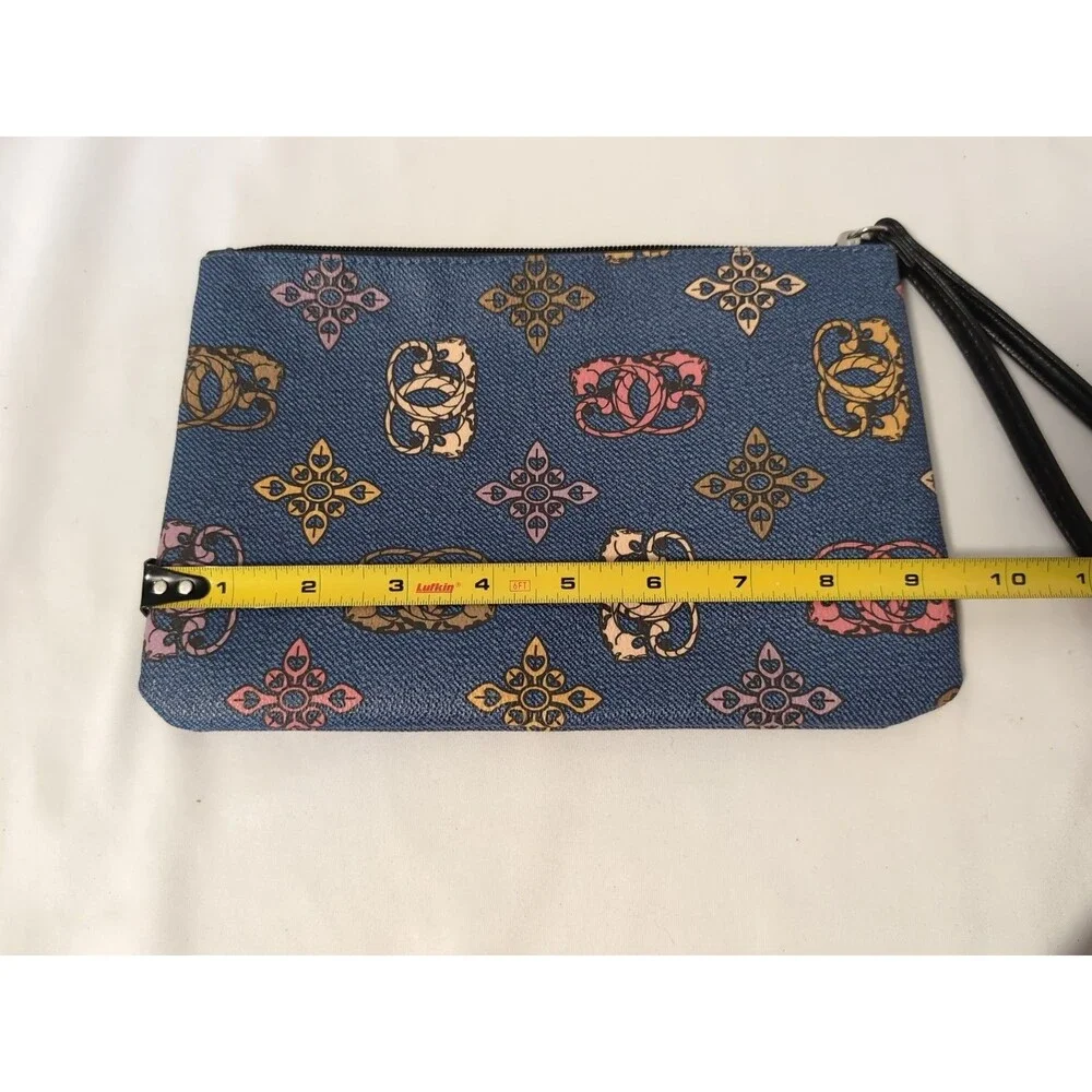 SHARIF  Double Leopard Print Clutch Wristlet Rare Style NWOT